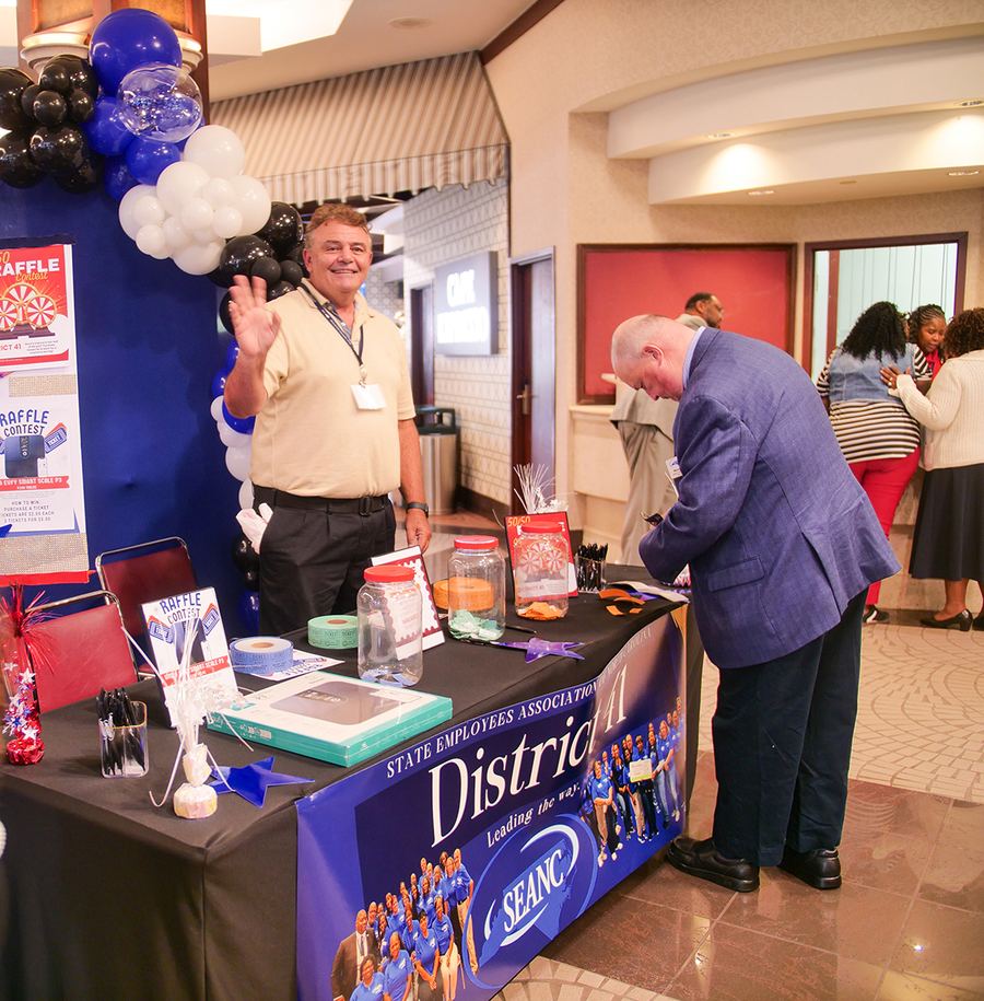 District raffle table