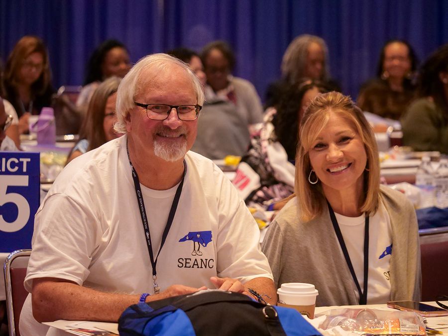 Members at the convention