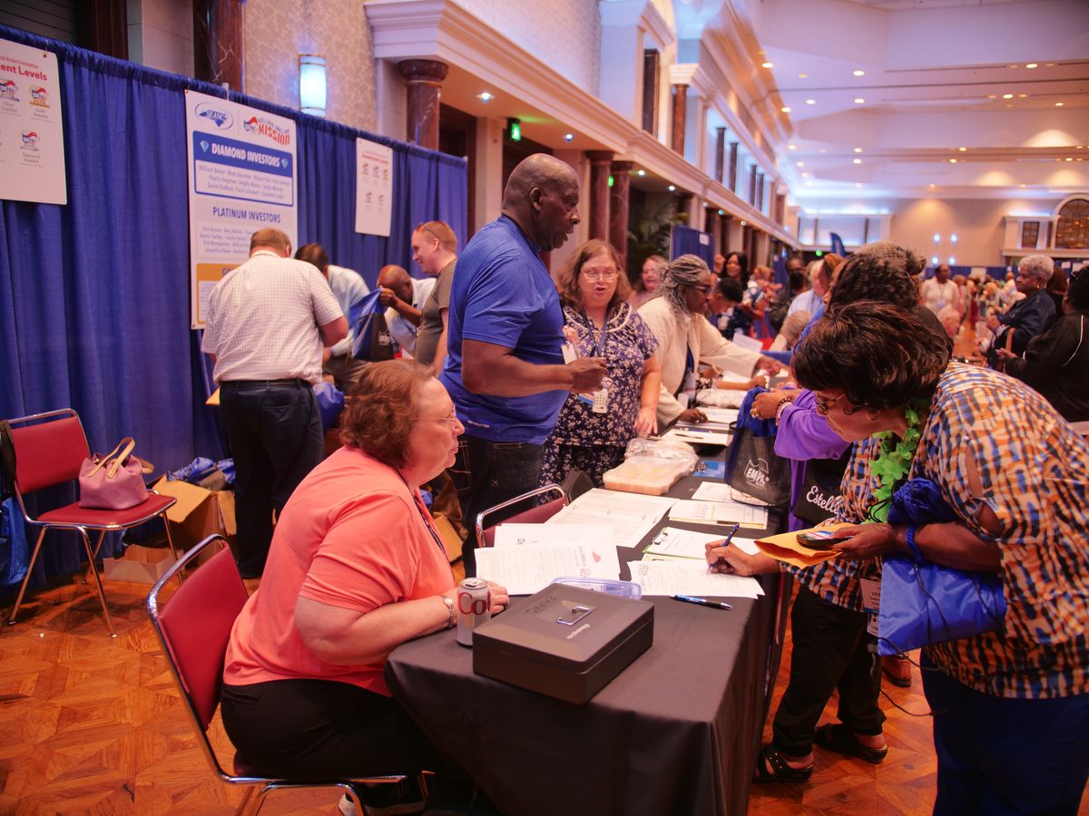 Convention vendor floor
